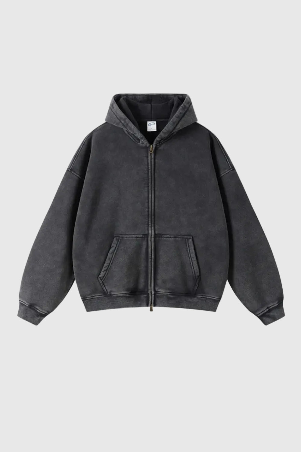 Men's Zip Up Hoodie | Heavyweight Full Zip Hoodie for Men | Casual Streetwear Sweatshirt
