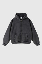 Men's Zip Up Hoodie | Heavyweight Full Zip Hoodie for Men | Casual Streetwear Sweatshirt