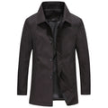 Men’s Long Windproof Coat – Lightweight Waterproof Jacket