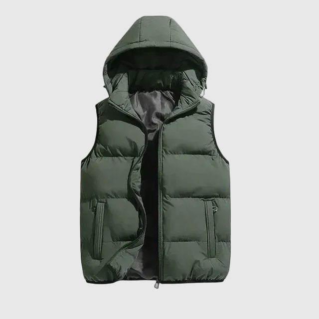 Men’s Lightweight Padded Gilet – Hooded Bodywarmer