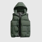 Men’s Lightweight Padded Gilet – Hooded Bodywarmer