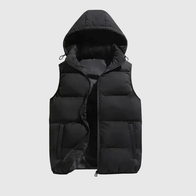 Men’s Lightweight Padded Gilet – Hooded Bodywarmer