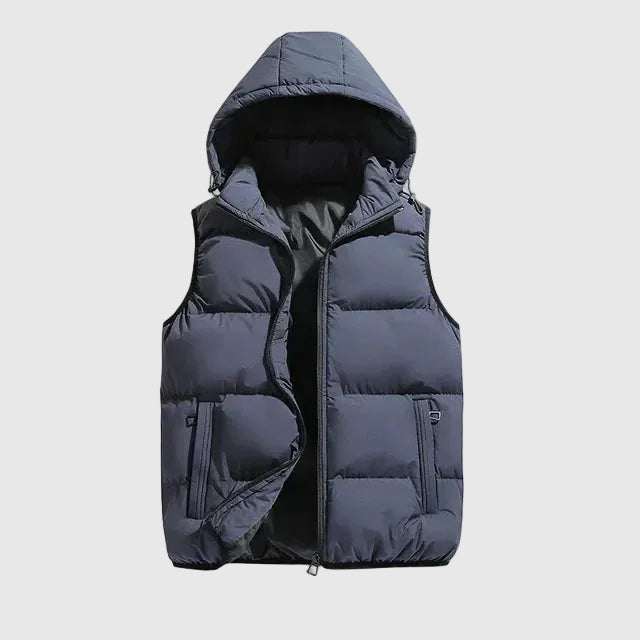 Men’s Lightweight Padded Gilet – Hooded Bodywarmer