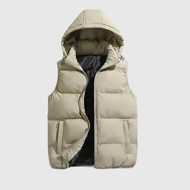Men’s Lightweight Padded Gilet – Hooded Bodywarmer