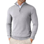 Men’s Slim Fit Quarter Zip Jumper – Warm Knit Sweater