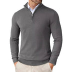 Men’s Slim Fit Quarter Zip Jumper – Warm Knit Sweater