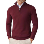 Men’s Slim Fit Quarter Zip Jumper – Warm Knit Sweater