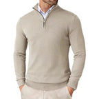 Men’s Slim Fit Quarter Zip Jumper – Warm Knit Sweater