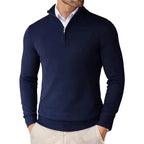Men’s Slim Fit Quarter Zip Jumper – Warm Knit Sweater