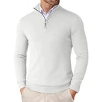 Men’s Slim Fit Quarter Zip Jumper – Warm Knit Sweater