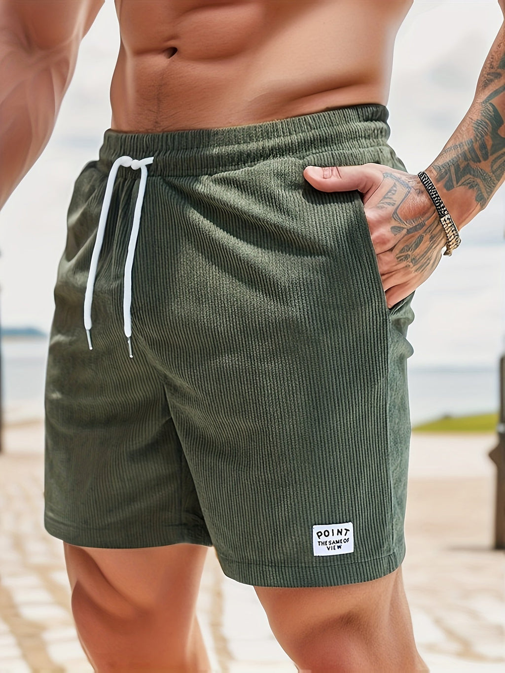 Men's Striped Swim Shorts | Quick-Dry Summer Swimming Trunks for Beach & Holiday