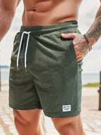 Men's Striped Swim Shorts | Quick-Dry Summer Swimming Trunks for Beach & Holiday