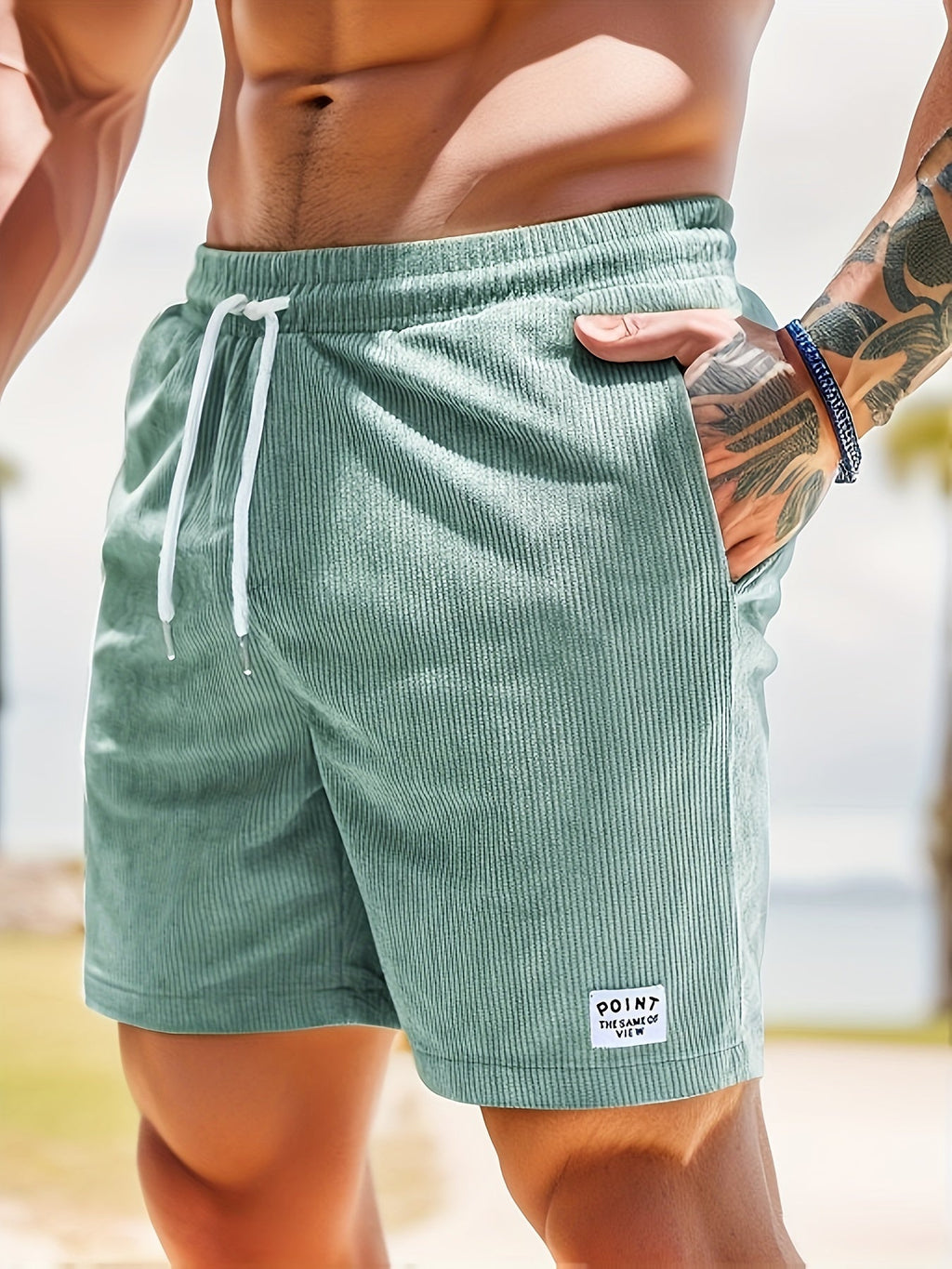 Men's Striped Swim Shorts | Quick-Dry Summer Swimming Trunks for Beach & Holiday