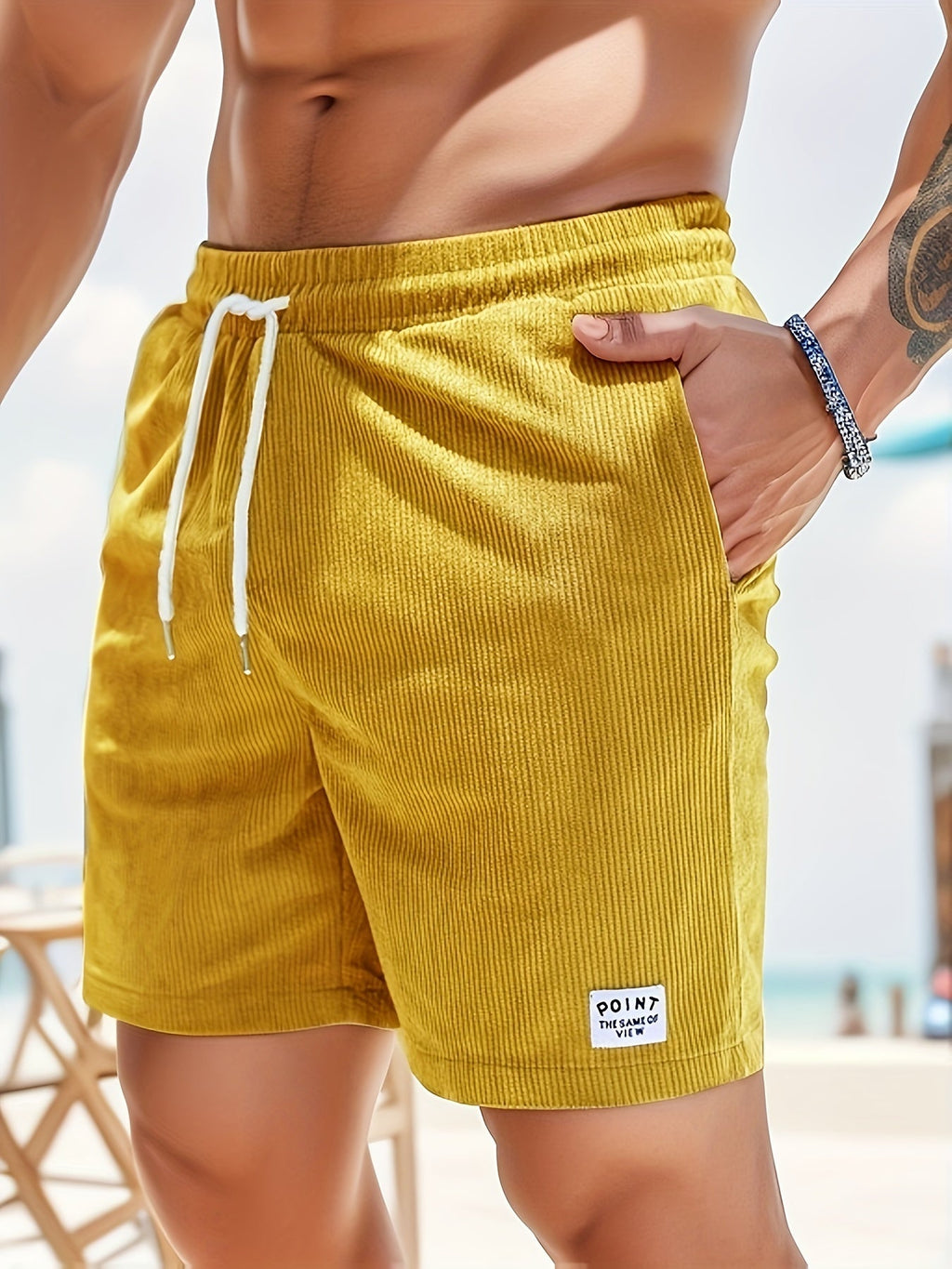 Men's Striped Swim Shorts | Quick-Dry Summer Swimming Trunks for Beach & Holiday