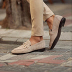 Men's Suede Loafers with Horsebit Detail | Premium Slip-On Dress Shoes for Men | Smart Casual Footwear