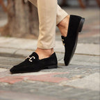Men's Suede Loafers with Horsebit Detail | Premium Slip-On Dress Shoes for Men | Smart Casual Footwear
