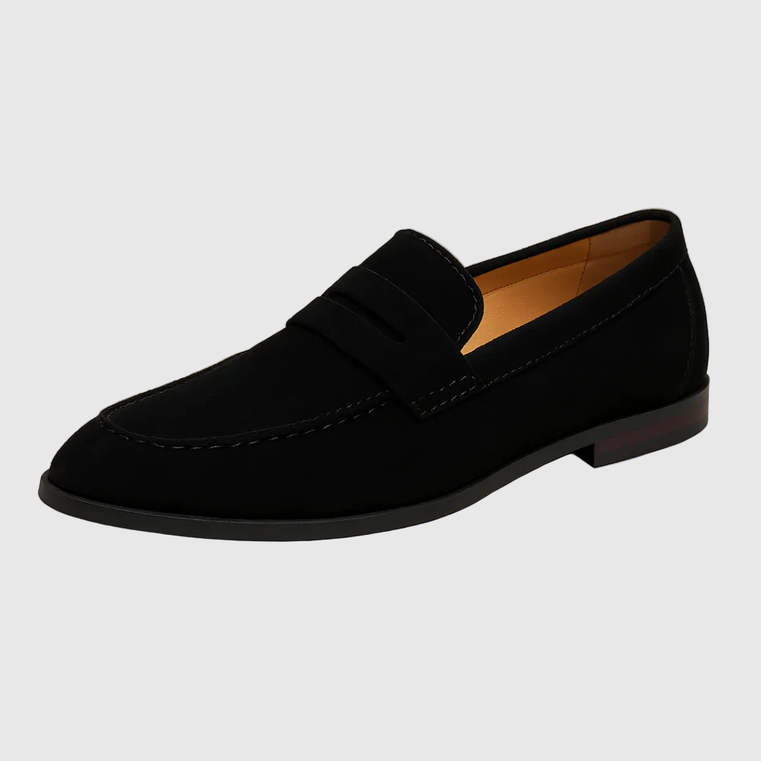 Men's Suede Penny Loafers - Casual Loafer Shoes