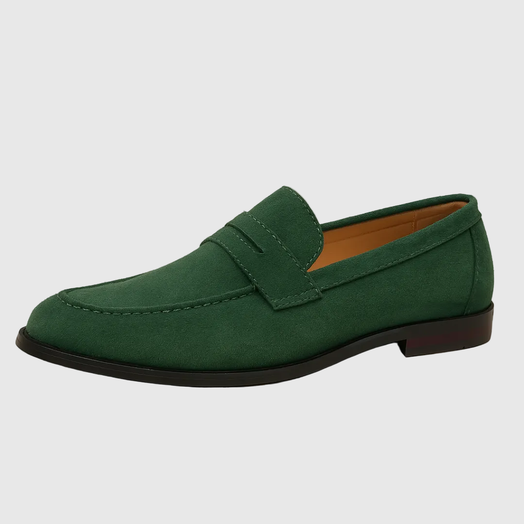 Men's Suede Penny Loafers - Casual Loafer Shoes