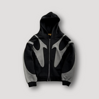 Phantom Men's Oversized Graphic Zip Hoodie | Cotton Streetwear Pullover for Men