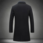 Men's Classic Tailored Overcoat | Wool Blend Smart Winter Coat for Men | Timeless Elegant Outerwear