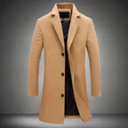 Men's Wool Overcoat | Classic Tailored Winter Coat for Men | Smart Luxury Outerwear