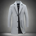 Men's Wool Overcoat | Classic Tailored Winter Coat for Men | Smart Luxury Outerwear