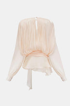 Miora Women's Pleated Mini Dress | Bishop Sleeve Party Dress | Going Out & Occasion Wear