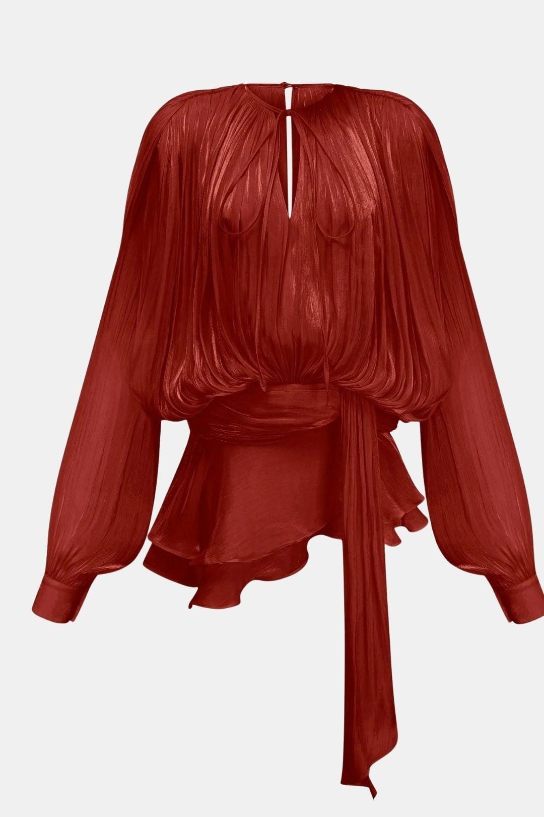 Miora Women's Pleated Mini Dress | Bishop Sleeve Party Dress | Going Out & Occasion Wear