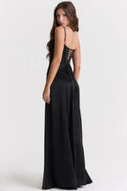 Gabriella Women's Satin Bodycon Maxi Dress | Fitted Silhouette | Evening & Smart Casual