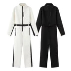 Women's Ski Jumpsuit With Waterproof Fabric For Winter Sports