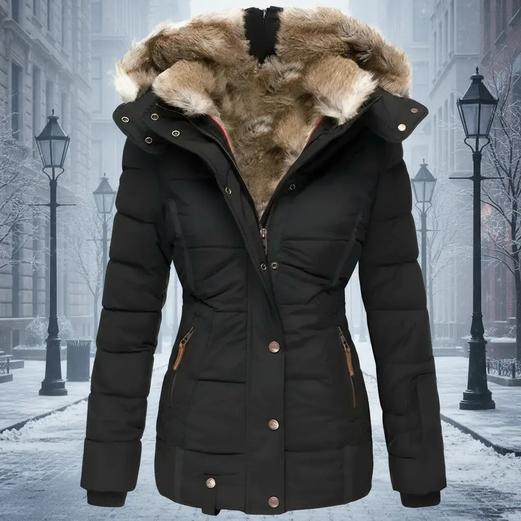 Liora – Stylish Women's Winter Coat With Removable Hood For Everyday Comfort