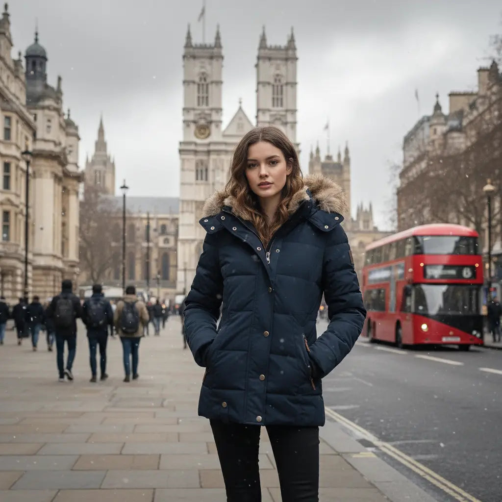 Liora – Stylish Women's Winter Coat With Removable Hood For Everyday Comfort