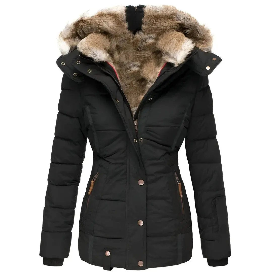 Liora – Stylish Women's Winter Coat With Removable Hood For Everyday Comfort