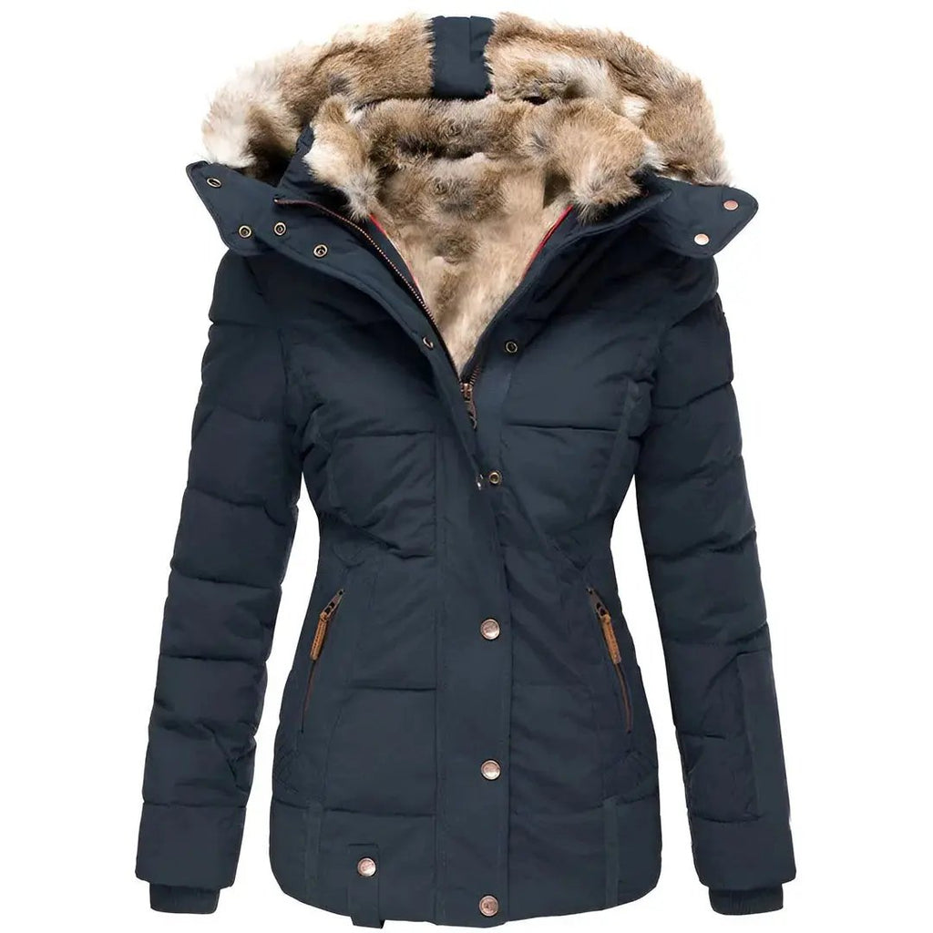 Liora – Stylish Women's Winter Coat With Removable Hood For Everyday Comfort