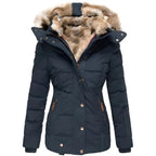 Liora – Stylish Women's Winter Coat With Removable Hood For Everyday Comfort
