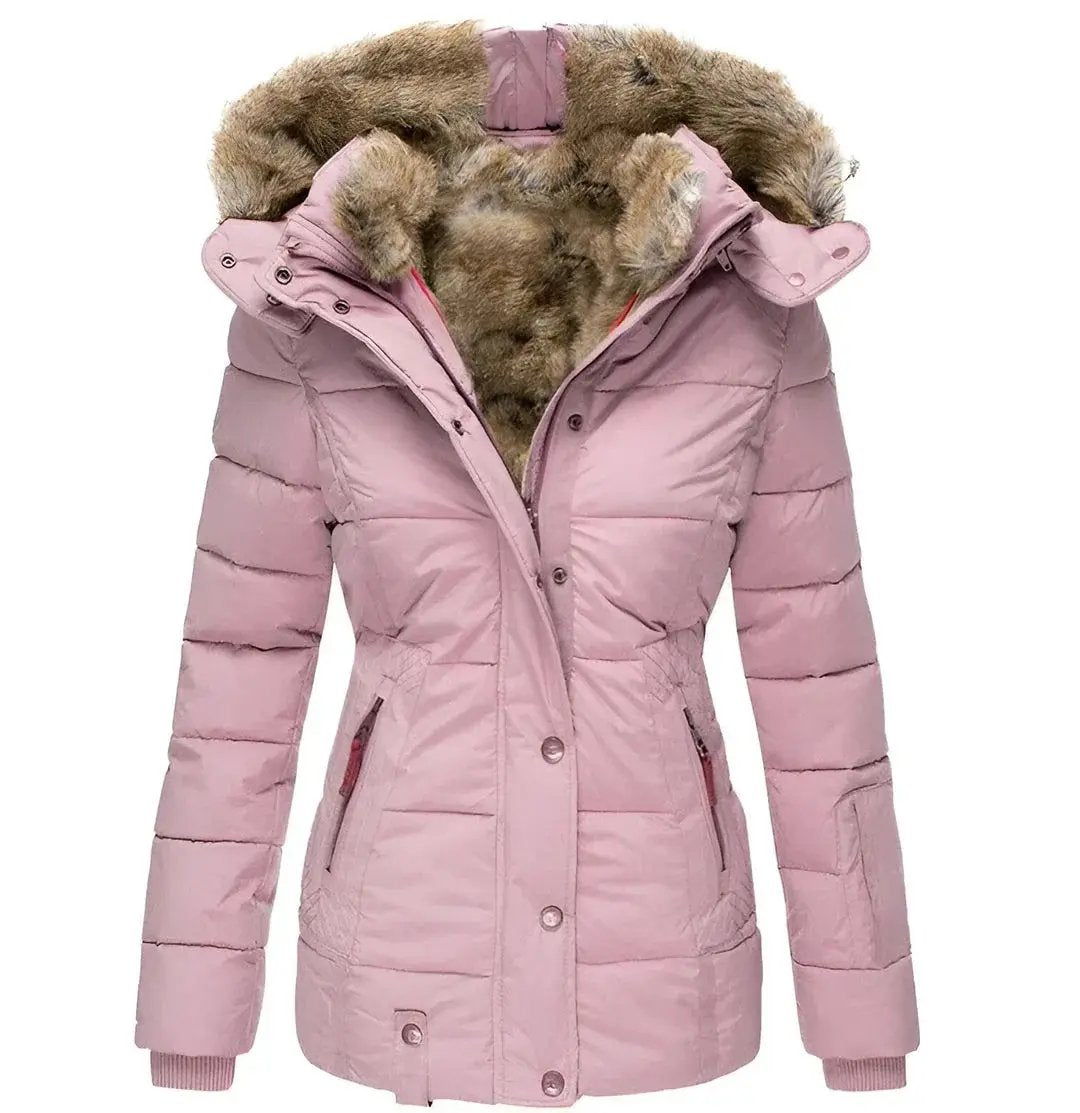 Liora – Stylish Women's Winter Coat With Removable Hood For Everyday Comfort