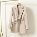 Kaelis Women's Belted Tailored Blazer | Longline Waisted Jacket | Smart Workwear & Occasion Wear