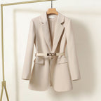 Kaelis Women's Belted Tailored Blazer | Longline Waisted Jacket | Smart Workwear & Occasion Wear