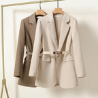 Kaelis Women's Belted Tailored Blazer | Longline Waisted Jacket | Smart Workwear & Occasion Wear