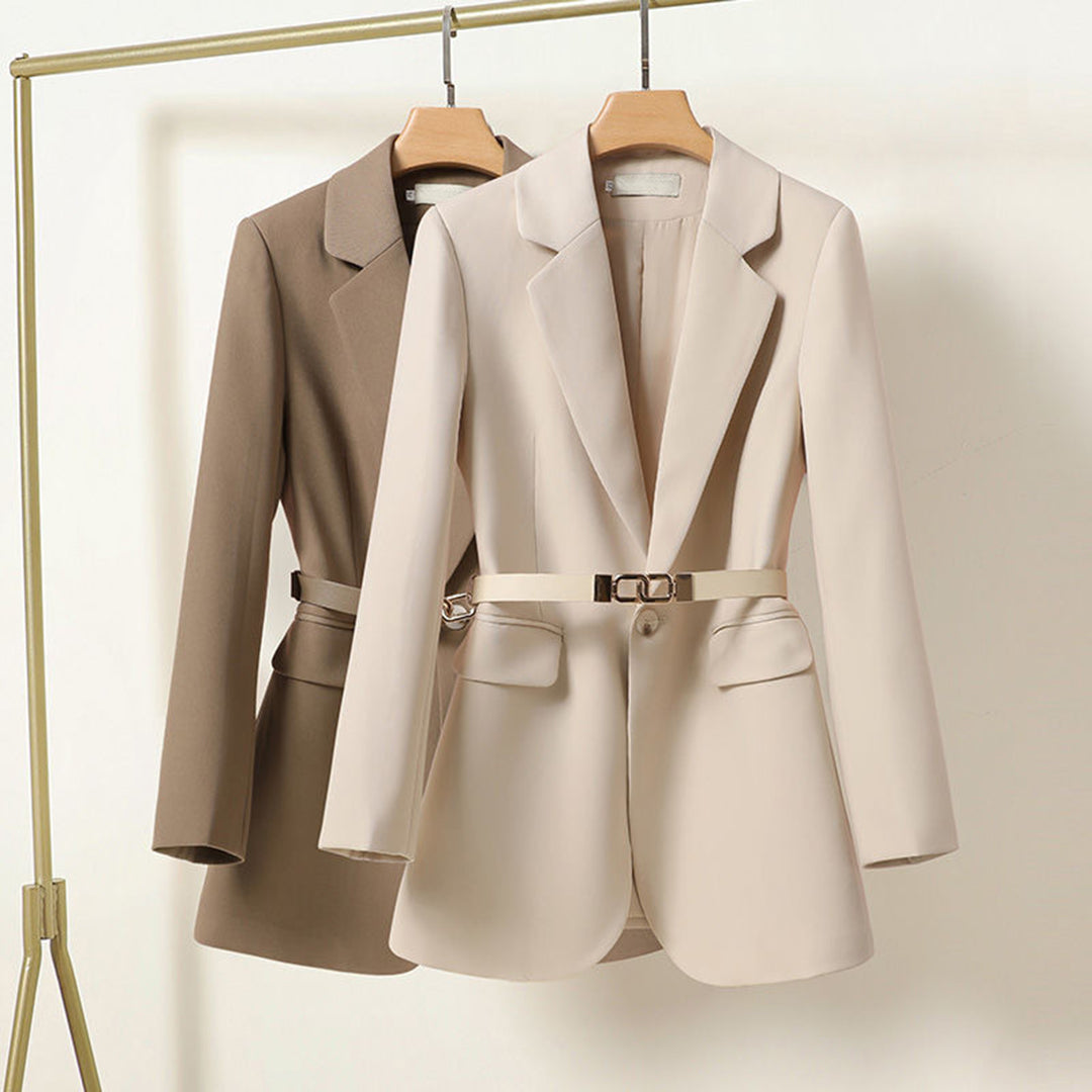 Kaelis Women's Belted Tailored Blazer | Longline Waisted Jacket | Smart Workwear & Occasion Wear