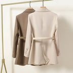 Kaelis Women's Belted Tailored Blazer | Longline Waisted Jacket | Smart Workwear & Occasion Wear