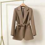 Kaelis Women's Belted Tailored Blazer | Longline Waisted Jacket | Smart Workwear & Occasion Wear
