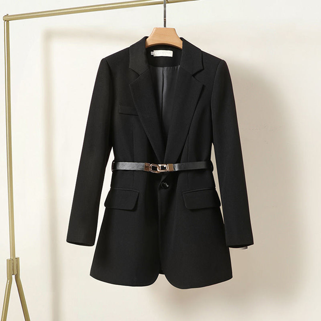 Kaelis Women's Belted Tailored Blazer | Longline Waisted Jacket | Smart Workwear & Occasion Wear