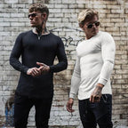 Donatello Men's Luxury Cashmere Blend Slim Fit Crew Neck Sweater | Soft Premium Elegant Smart Casual Everyday Winter Knitwear