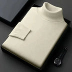 Gauthier Men's Cashmere Blend Turtleneck Sweater | Soft Luxury Roll Neck Jumper for Men