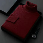 Gauthier Men's Cashmere Blend Turtleneck Sweater | Soft Luxury Roll Neck Jumper for Men
