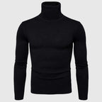 Luciano Men's Merino Wool Turtleneck Sweater | Elegant Comfortable Roll Neck Jumper for Men | Classic Regular Fit Smart Casual