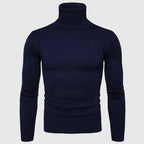 Luciano Men's Merino Wool Turtleneck Sweater | Elegant Comfortable Roll Neck Jumper for Men | Classic Regular Fit Smart Casual
