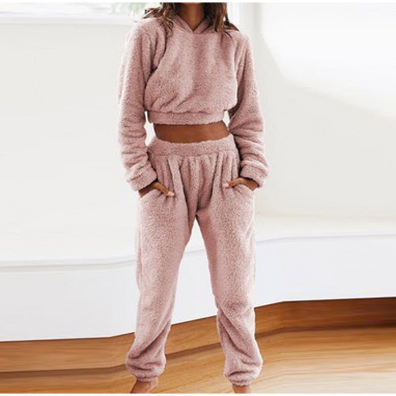 Snuggles Women's Cosy Fleece Hoodie & Jogger Lounge Set | Soft Fleece 2-Piece Hoodie Set for Women | Warm Everyday Loungewear