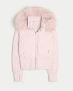 Émilie Women's Quilted Winter Jacket with Removable Hood | Mid-Length Padded Coat for Women